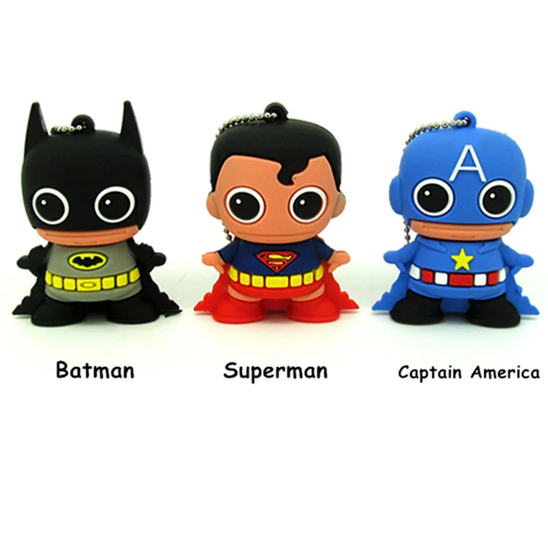 Usb флеш накопитель Super heros 64 ГБ 32 16 8 4 Гб карта памяти batman/superman/Wonder Woman usb Captain America cle|USB