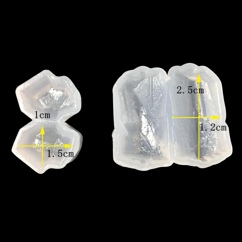 1 шт УФ-полимерные ювелирные изделия, жидкий силикон, 3D неправильный кристалл, камень, силиконовая форма, сделай сам, смола, ювелирные изделия, подвески, ожерелья, форма