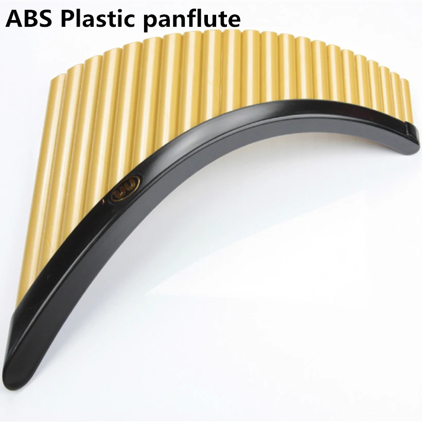 Panflute 22 أنابيب ABS البلاستيك أو خامة بامبو الناي رومانيا مفتاح G Panpipes آلات موسيقية 100% جديد الناي عموم مع حقيبة