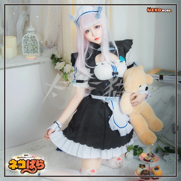 Аниме Nekopara Chocola Ванильная Горничная Косплей кокосовый костюм сексуальные вечерние карнавальные костюмы на Хэллоуин для женщин