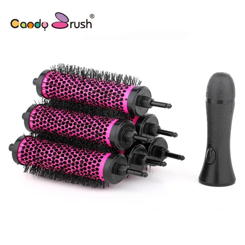 Professionnel Brosse Ronde Ensemble Thermique En Ceramique Poignee Amovible Ronde Brosse A Cheveux Barber Salon De Coiffure Outils Diametre 35mm Aliexpress