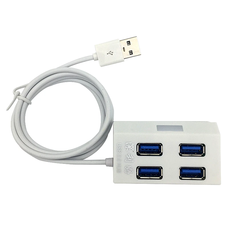 Высокое качество 4 Порты и разъёмы USB 2.0 хаб usb HUB Портативный разветвитель для Apple