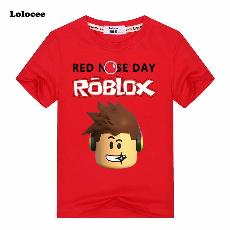 Us 60 20 Off2018 ใหม Roblox สแดงจมกวน Stardust Boys T Shirt เดกฤดรอนเสอผาเดกเกมเสอยดหญงการตน Tops Tees 3 14y ใน 2018 ใหม Roblox - roblox clothes id boy