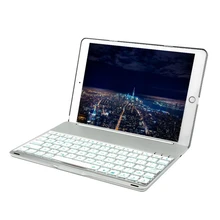 Bluetooth Keyboard for Apple iPad 9.7 LED Backlit with Protective Case Cover