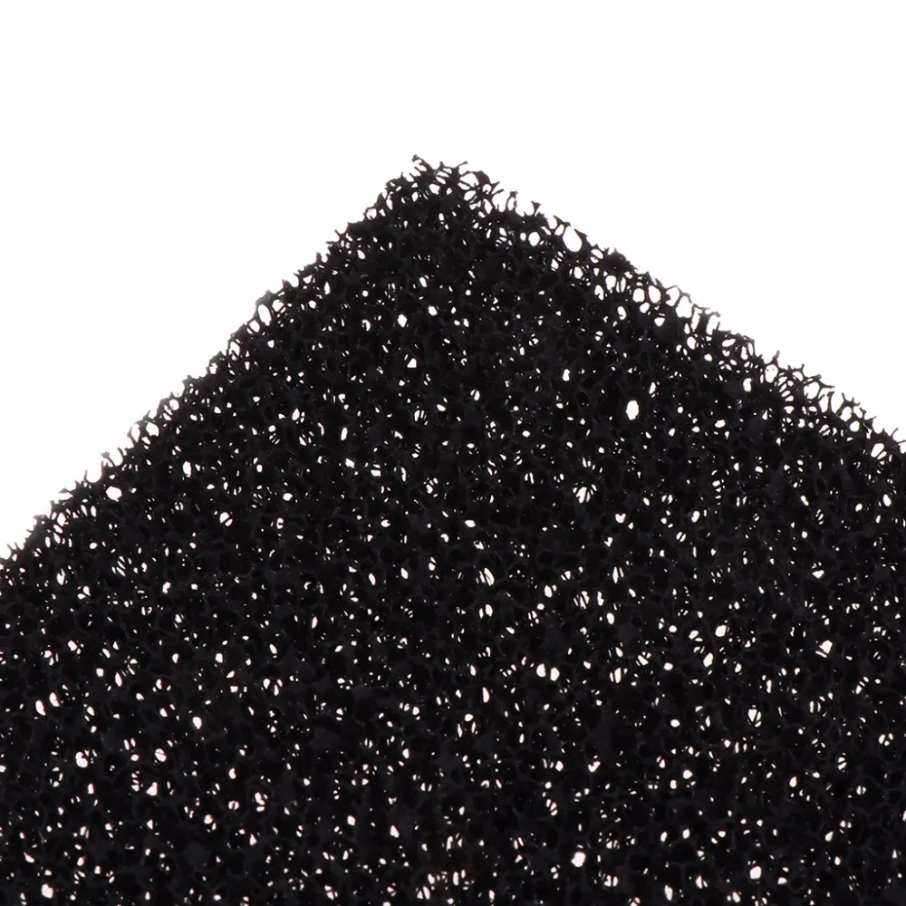 5 шт. Универсальный черный активированный уголь Губка Воздушный фильтр пропитанный Лист Pad полезные фильтры для аквариумов 13x13x1 см C42