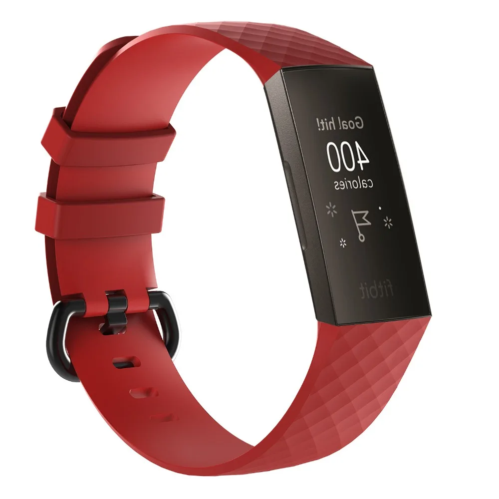 Спортивные повязки для Fitbit Charge 3 Band TPU Смарт-часы ремешок маленькие большие аксессуары Браслет для Fitbit fit bit Charge3