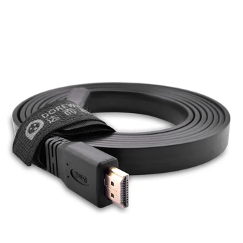 

HD HDMI Cable lines for Computer TV 3/5/10 meters Gold Plated Plug Male-Male HDMI Cable 1.4 Version Flat line 1080p 3D