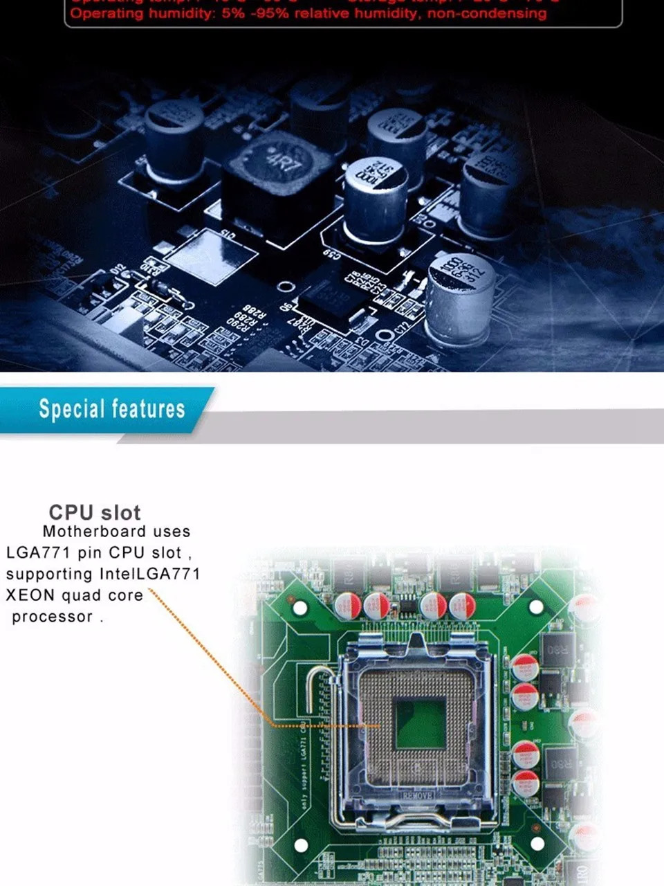 Материнская плата G41XE для 6 Gigabit Ethernet LGA771 с функцией обхода