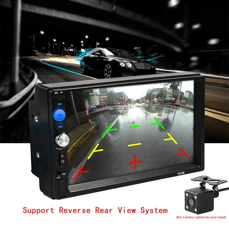 2 Din Car Radio 7 Player MP5 Bluetooth AUX USB 2din Autoradio Car Backup Monitor Car Audio For Rear View Camera Remote Control 2 Din Car Radio 7 Player MP5 Bluetooth AUX USB 2din Autoradio Car Backup Monitor Car Audio For Rear View Camera Remote Control