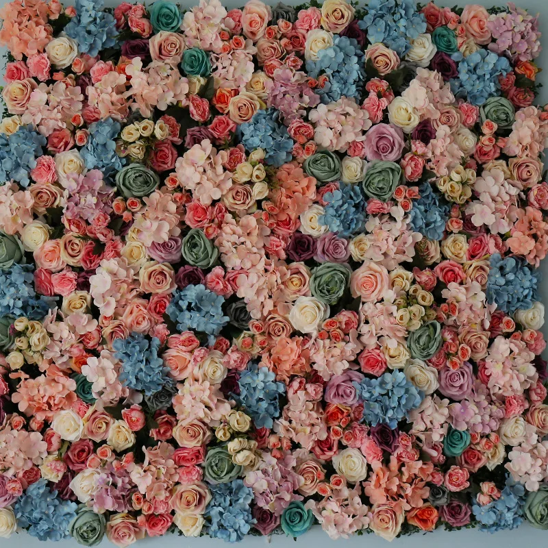 

Exellent 3.3ft x 3.3ft Luxury Wedding Flower Wall Flower backdrop Good quality Rose & Hydrangeas Backdrop for background