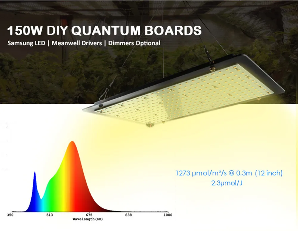 Led grow light quantum доска samsung LM561C полный спектр 150/300/450/600/750/900 W 2700-6500 K Вег/Bloom состояние Светодиодные промышленные светильники Meanwell