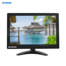 DIYSECUR 10,1 дюймов TFT lcd Автомобильный hd-дисплей монитор заднего вида встроенный динамик с BNC/AV/VGA/HDMI вход 1280x800