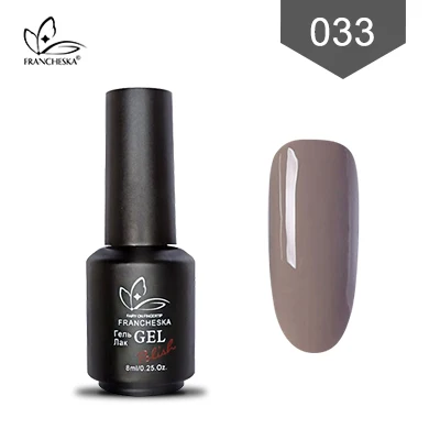 Francheska color01-36 Гель-лак для ногтей замачиваемый Гель-лак для ногтей unha nail art gellak nagels spulletjes lakiery hybrydowe лак - Цвет: Francheska 033