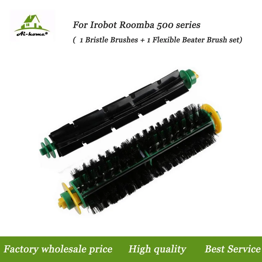 

Accessory Kit Bristle +Flexible Beater Brushes for iRobot Roomba 500 Series 527 528 530 532 535 540 555 560 562 Vacuums