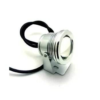

10W 12V Led Floodlight Warm White/White Outdoor Led Underwater Lights Waterproof IP68 Aluminum Silver Body Fish Pond Lights