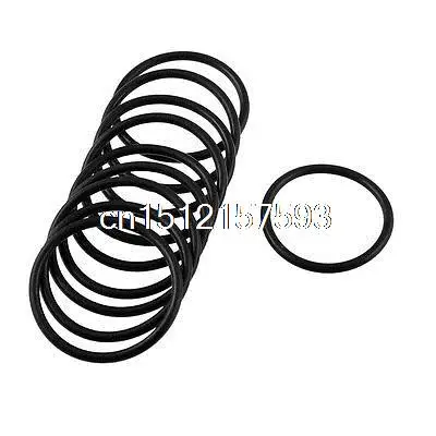 10 Pcs 35mm x 2.5mm Black Rubber Oil Seal O Ring Sealing Gasket Washers photo