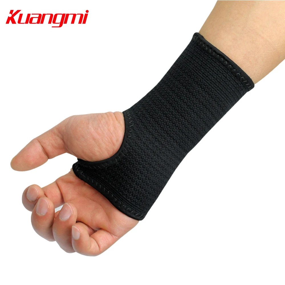 Kuangmi 1PC Elastic Sports Wristband Wrist Brace Support Compression