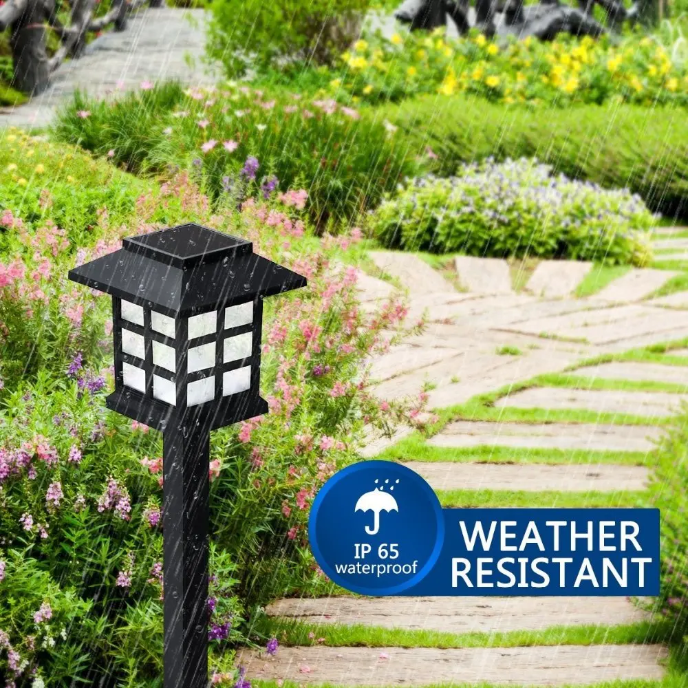 2/4/6/8pcs LED solární pathway světel vodotěsný outdoorové solární lampa pro garden/landscape/yard/patio/driveway/walkway osvětlení