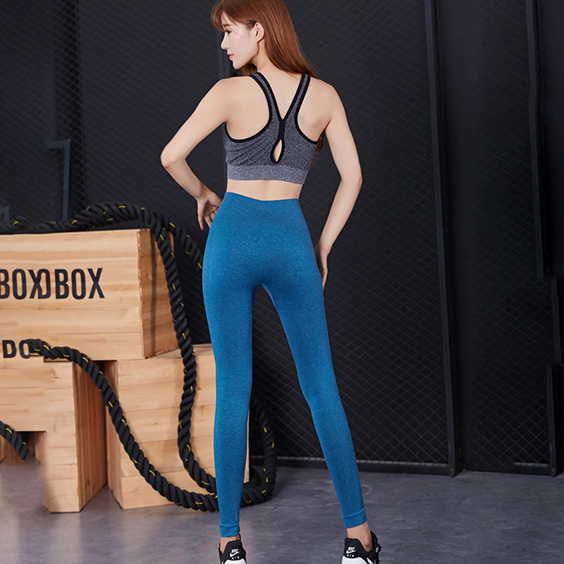 Candy Color Stretch Slim High Waist Leggings Women Sexy Hip Push Up Fitness Leggings New Fashion