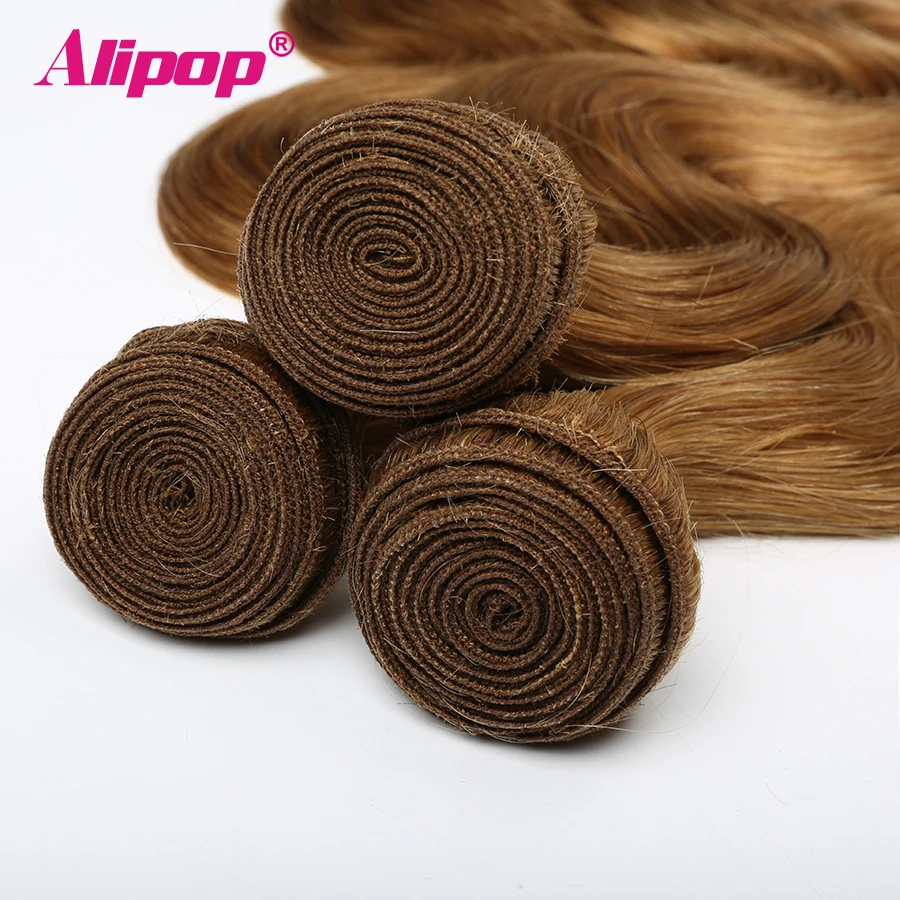 Honey Blonde Bundles Weave Body Wave Hair Bundles Deals 100% Human Hair Bundles Weave Hair Extenstions Alipop Non Remy (28)