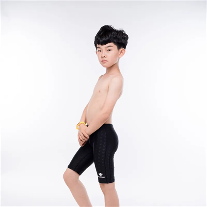 HXBY/Профессиональная детская одежда для плавания; купальный костюм для мальчиков; плавки для мужчин; одежда для плавания; плавки для мужчин; Шорты для плавания; купальный костюм - Цвет: 1309 black