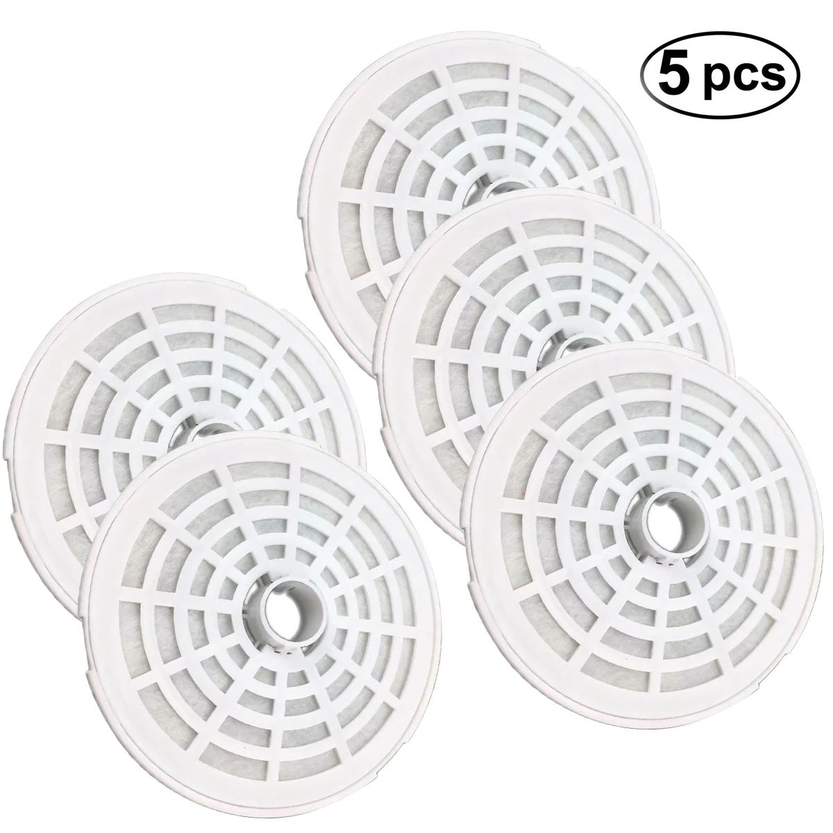 5Pcs Replacement Filters Activated Carbon Charcoal Filters for Pet Cat Dog Pets Drink Water Fountain