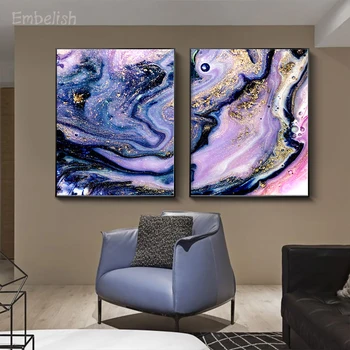 

Embelish 2 Pieces Nordic Marble Abstract Pattern For Living Room HD Print Canvas Paintings Modern Home Decor Wall Art Pictures