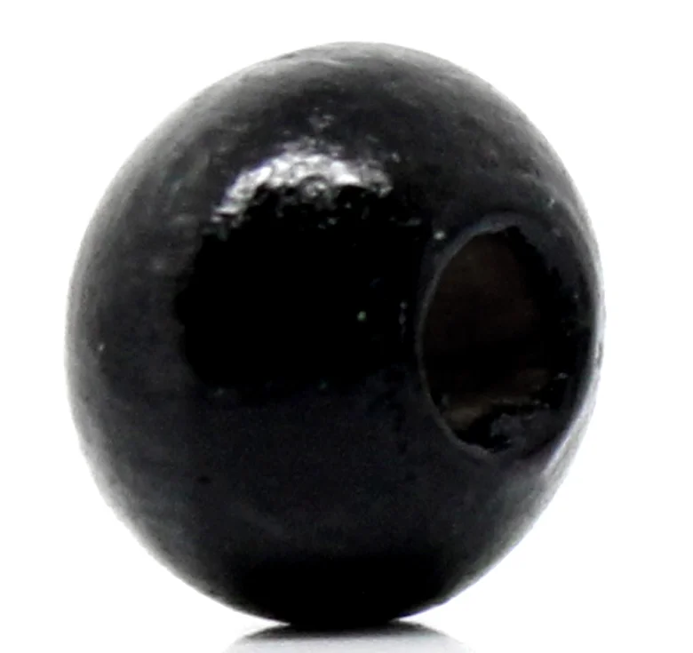

Doreen Box hot- Wood Spacer Beads Round Black 6mm Dia,Hole:Approx 2mm,1000PCs (B22844)