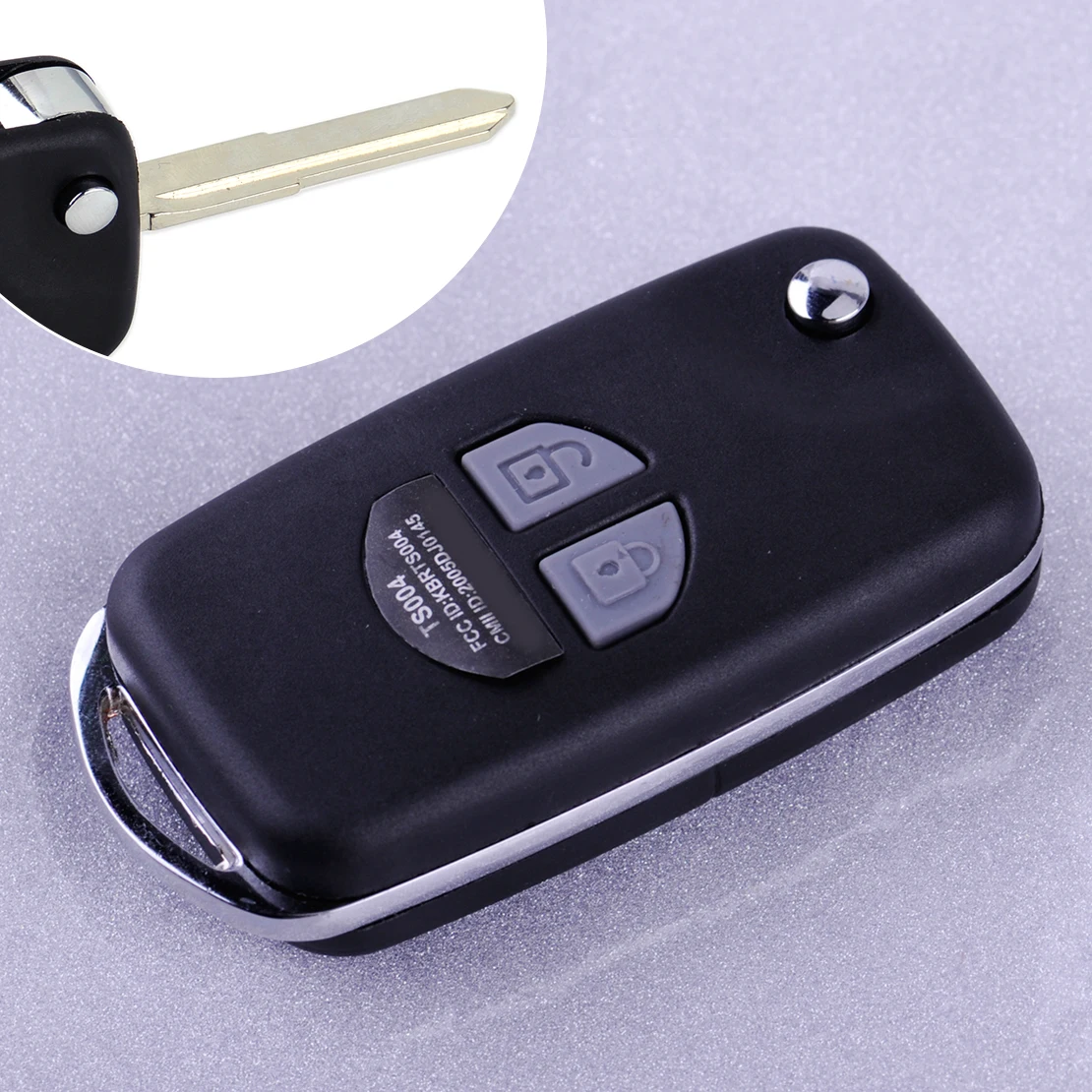 

CITALL Car 2 Buttons Flip Folding Remote Key Fob Case Shell Fit for Suzuki Swift 1998 1999 2000 2001 for SX4 2007-2011