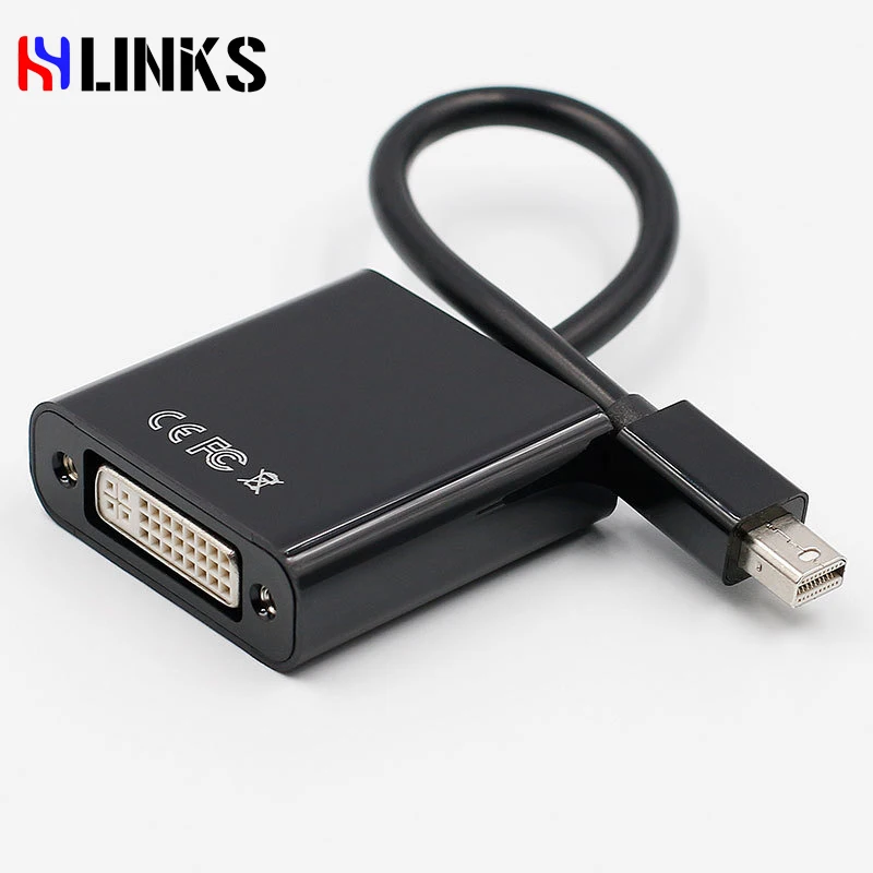 HYLINKS мини др к DVI адаптер Thunderbolt DispayPort конвертер мужчин и женщин Поддержка 1080 P для