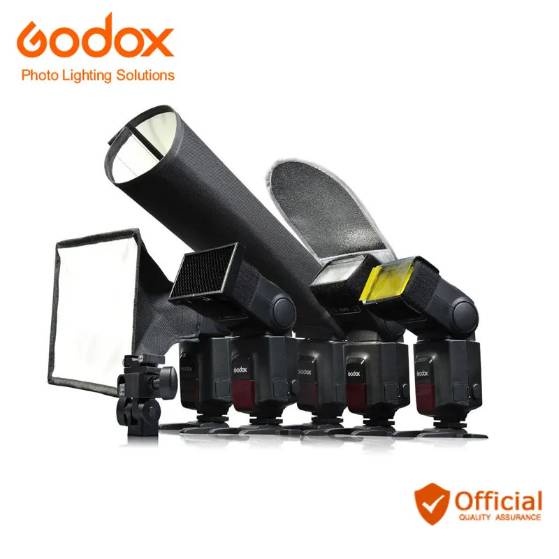 Godox 6в1 SA-K6 универсальные аксессуары для Speedlite Комплект фильтр для софтбокса отражатель Snoot honey расческа держатель для Nikon Canon Sony Fuji