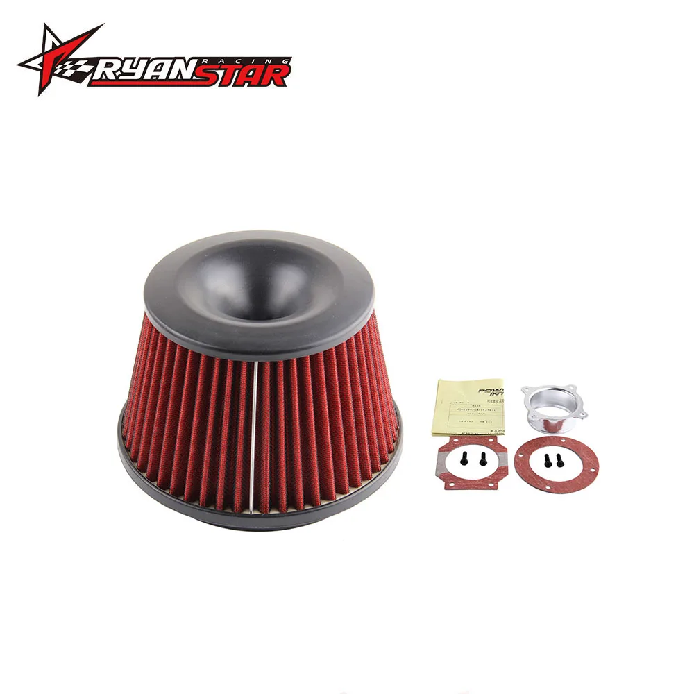 Universal Air Power Intakes Kit Air Filter Adapt Neck76mmin Air