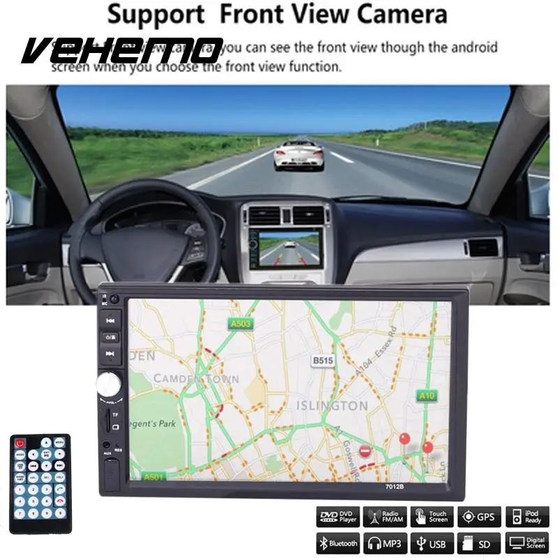 

Vehemo DC 12V 2 Din HD Car Radio Touch Screen AM Multimedia WiFi For Android5.1 Bluetooth Play 7 Inch High-definition MP5 No GPS