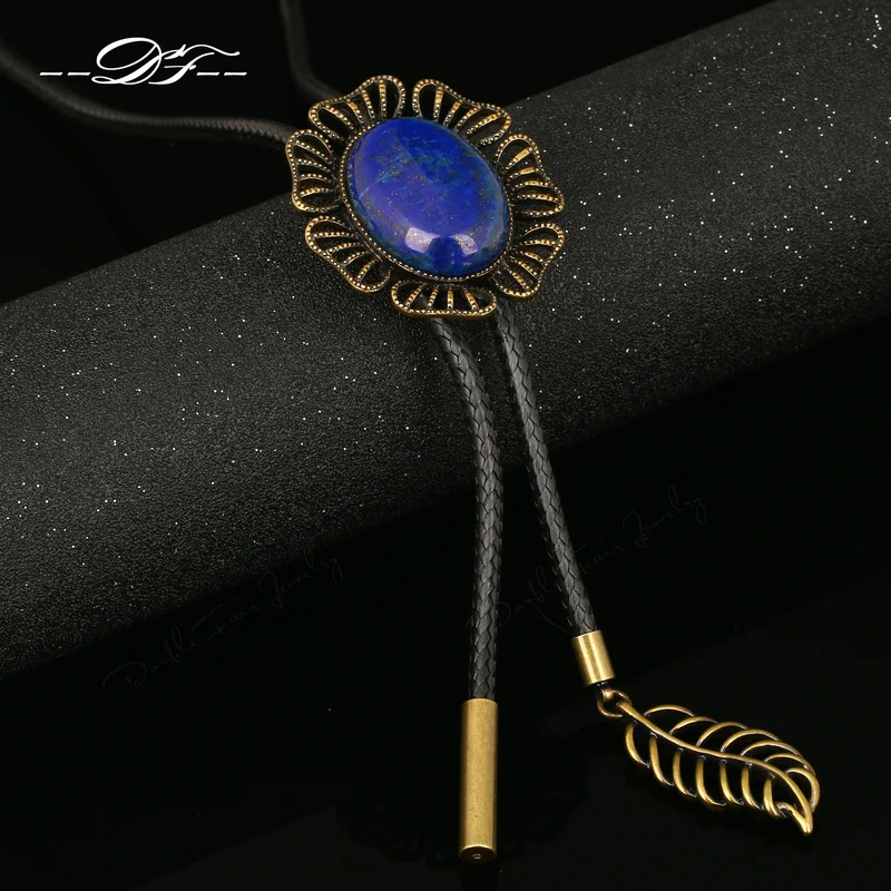 

Unique Semi-precious Stone Sweater Coat Chain Antique Rose Gold Color Necklaces & Pendant Vintge Jewelry For Women Collar DFM047