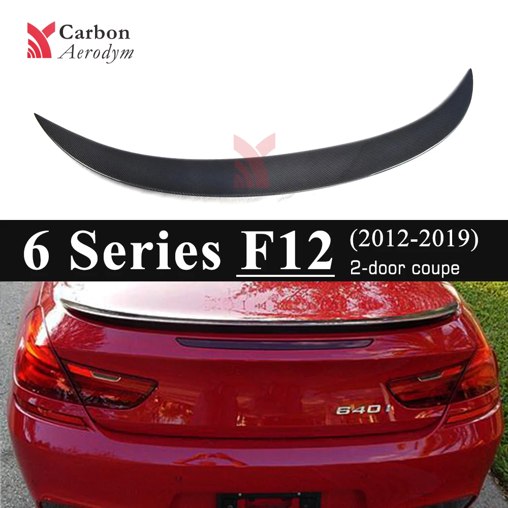 

High Quality Carbon Fiber Rear Trunk Lip Spoiler Wing For BMW 6 Series F12 F13 M6 2 Door 2012-2019 M6 Style Spoilers