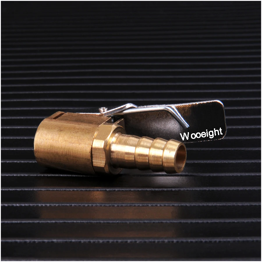 1PC 8mm Universal Car Brass Wheel Tire Air Chuck Inflator Pump Valve Clip Clamp Connector Adapter Tire Valve Inflator Chuck (2)