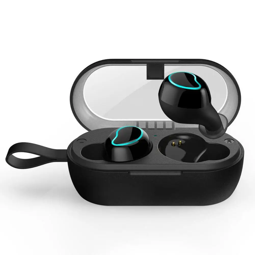 

2019 Newest TWS T2 Bluetooth Earphone 5.0 HD Sound Quality Binaural Call IPX5 Waterproof With Charging Warehouse Sports Headset