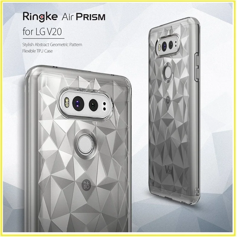 Ringke Fusion Air Prisme 3D Géométrique Couverture Pour LG V20 Diamant Élégant Motif TPU Slim Case CoqueFor V20