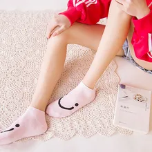 Симпатичные harajuku животных Носки Женская летняя обувь Для женщин хлопок мультфильм Карамельный Цвет хлопковые носки короткие носки Y515