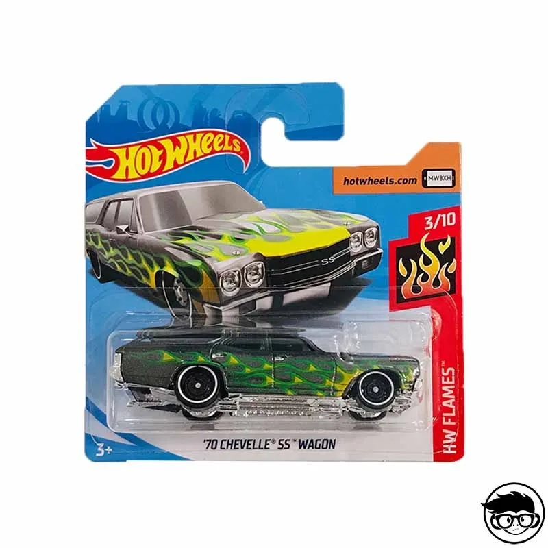 Hot Wheels ❰ Chevelle SS Wagon HW Flames 56/250 2019 короткая карта | Спорт и развлечения