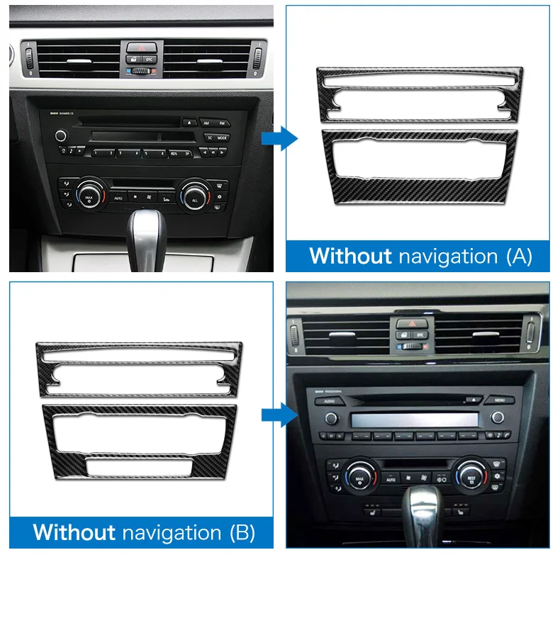 Airspeed для BMW 3 серии E90 E92 E93 аксессуары для салона автомобиля из углеродного волокна кондиционер CD панель Крышка отделка украшения