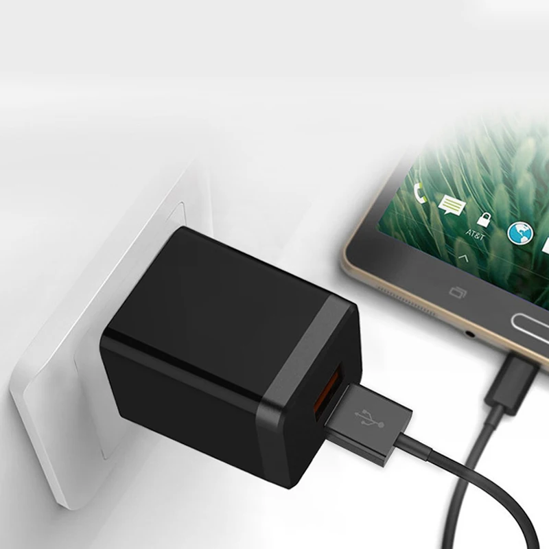 QC 3,0 быстрое зарядное устройство, двойной USB адаптер питания для сотового телефона, штепсельная вилка европейского стандарта, зарядное устройство для samsung Galaxy Xiaomi Redmi iPhone 7 8 8S Plus