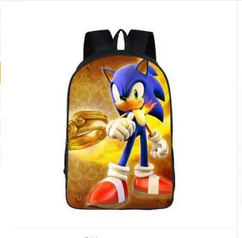 

Anime Sonic School Backpack Boys Girls Daypack Cartoon Children School Bags Students Kindergarten Backpack Kids Gift Book BaG