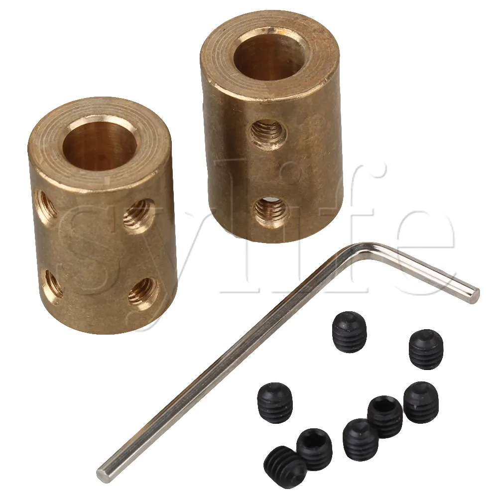 

2pcs 8 x 8mm Rigid Copper Shaft Coupler Stepper Servo DC Motor CNC Coupling