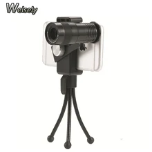 Welsely Универсальный 9x увеличить мобильный телескоп объектива камеры с штатив Клип держатель для iPhone 8 7 6S Samsung Xiaomi Huawei OPPO