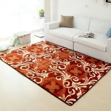 Коралловые бархат ковер Европа Стиль с цветочным принтом мягкие Нескользящие ковер ковры для Спальня Гостиная коврики для йоги ковер