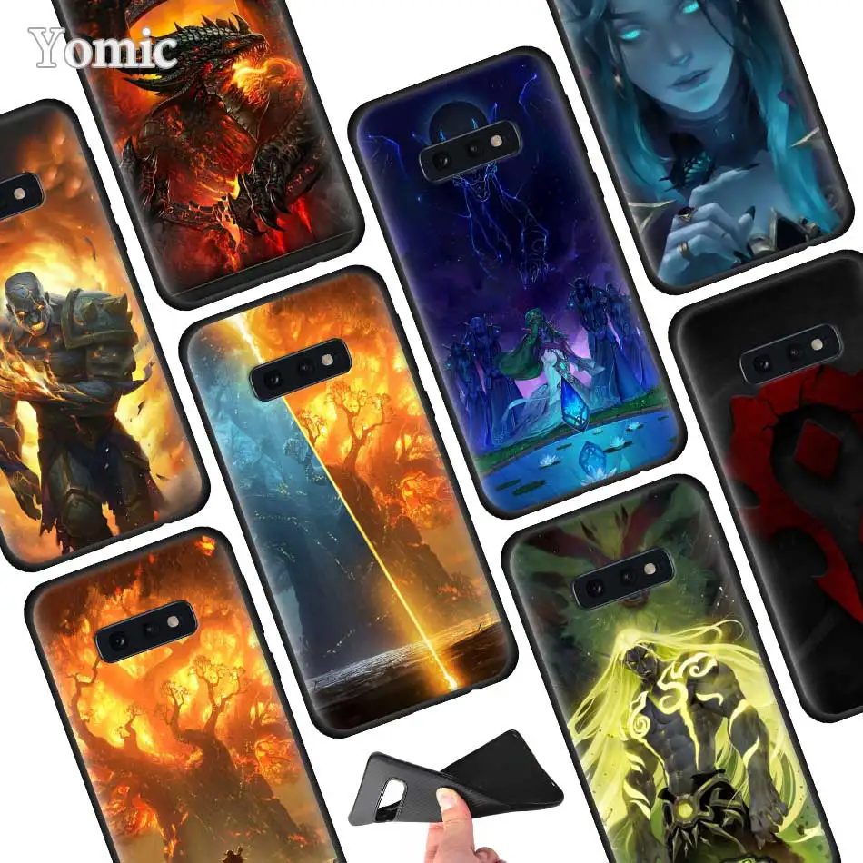 

World Of Warcrafts Back Silicone Phone Case for Samsung Galaxy S10 S10e S8 S9 Plus S7 Edge Note 8 9 M30 M20 Case Cover