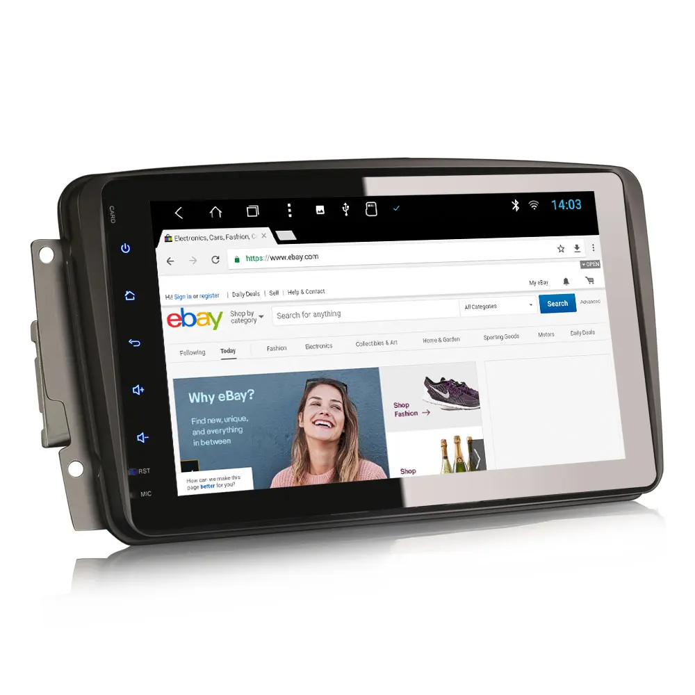 Clearance 8" Android 8.1 OS Car Multimedia Navigation GPS Radio for Mercedes-Benz C-Class W203 S203 2000-2005 & G-Class W463 1998-2006 4