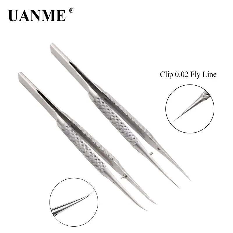 UANME font b Phone b font Repair Tools Jump Line Tweezers Clip 0 02mm Fly Line