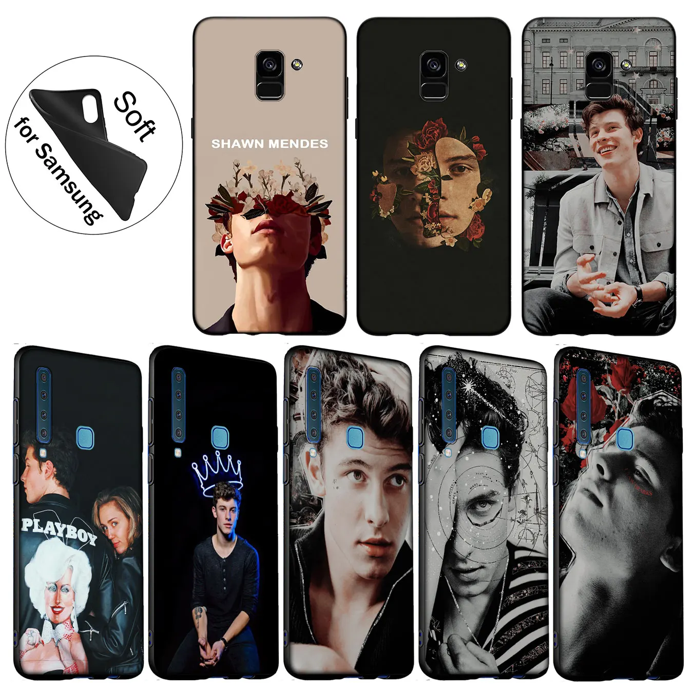 IYICAO Shawn Mendes Soft Silicone Cover Case for Samsung Galaxy A6 A9 A8 A7 2018 A3 A5 2016 2017 Note 9 8 10 Plus Lite |